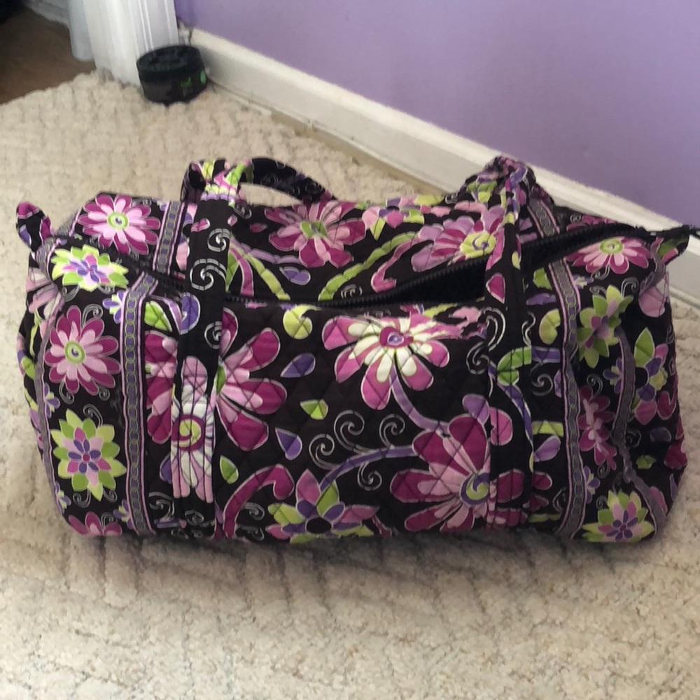 Vera Bradley Purple Punch mini duffel